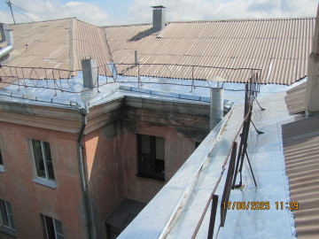 Ремонт крыши в МКД по ул. Чапаева, д. 22